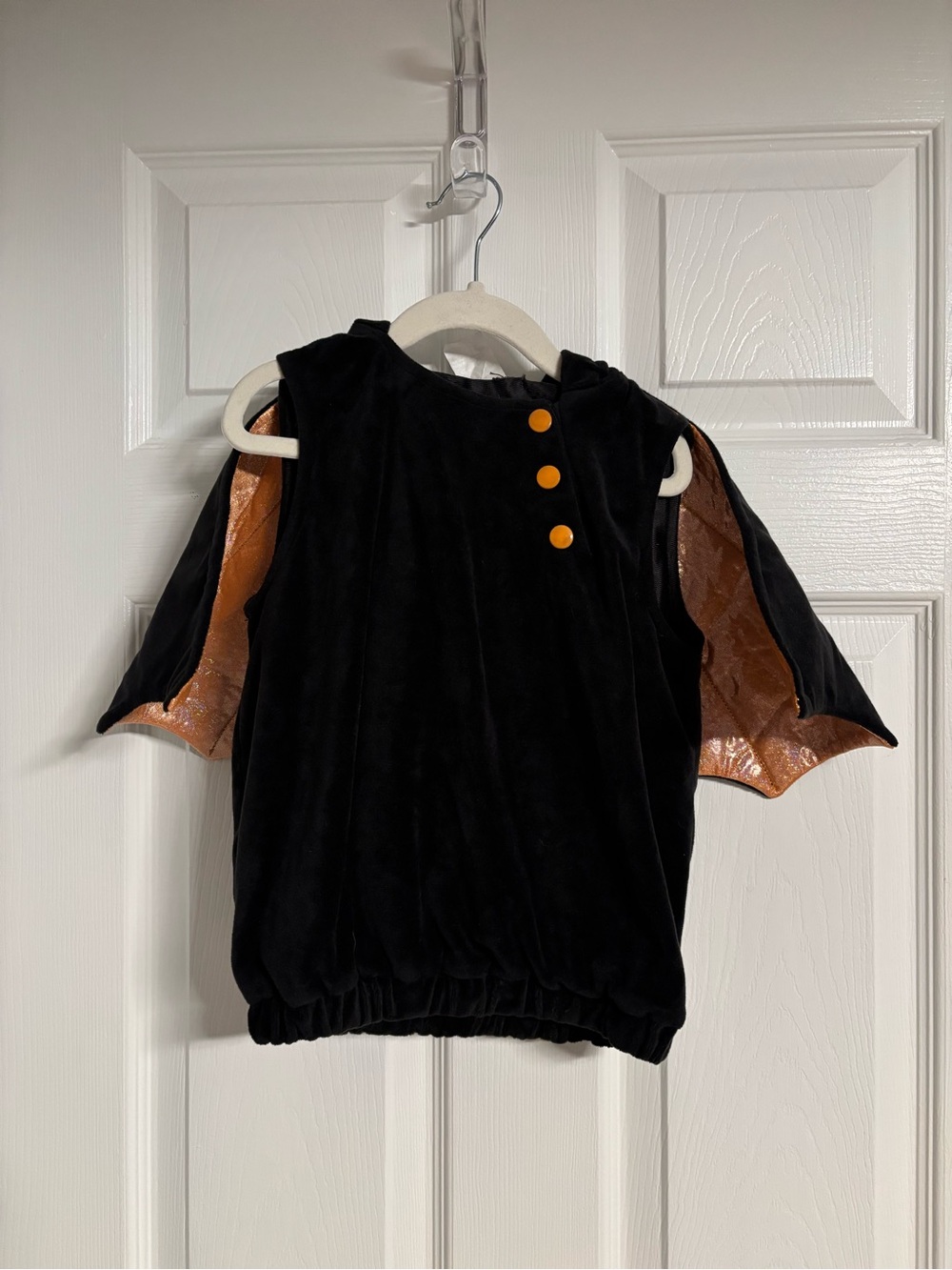 Black Velvet Bat-Sleeveless unisex infant costume super cute size 12-18 months